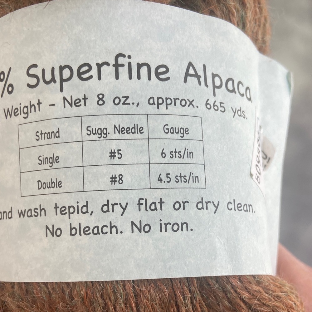 HEATHER PRIME ALPACA Yarn - WARM Brown - Picture 6 of 8